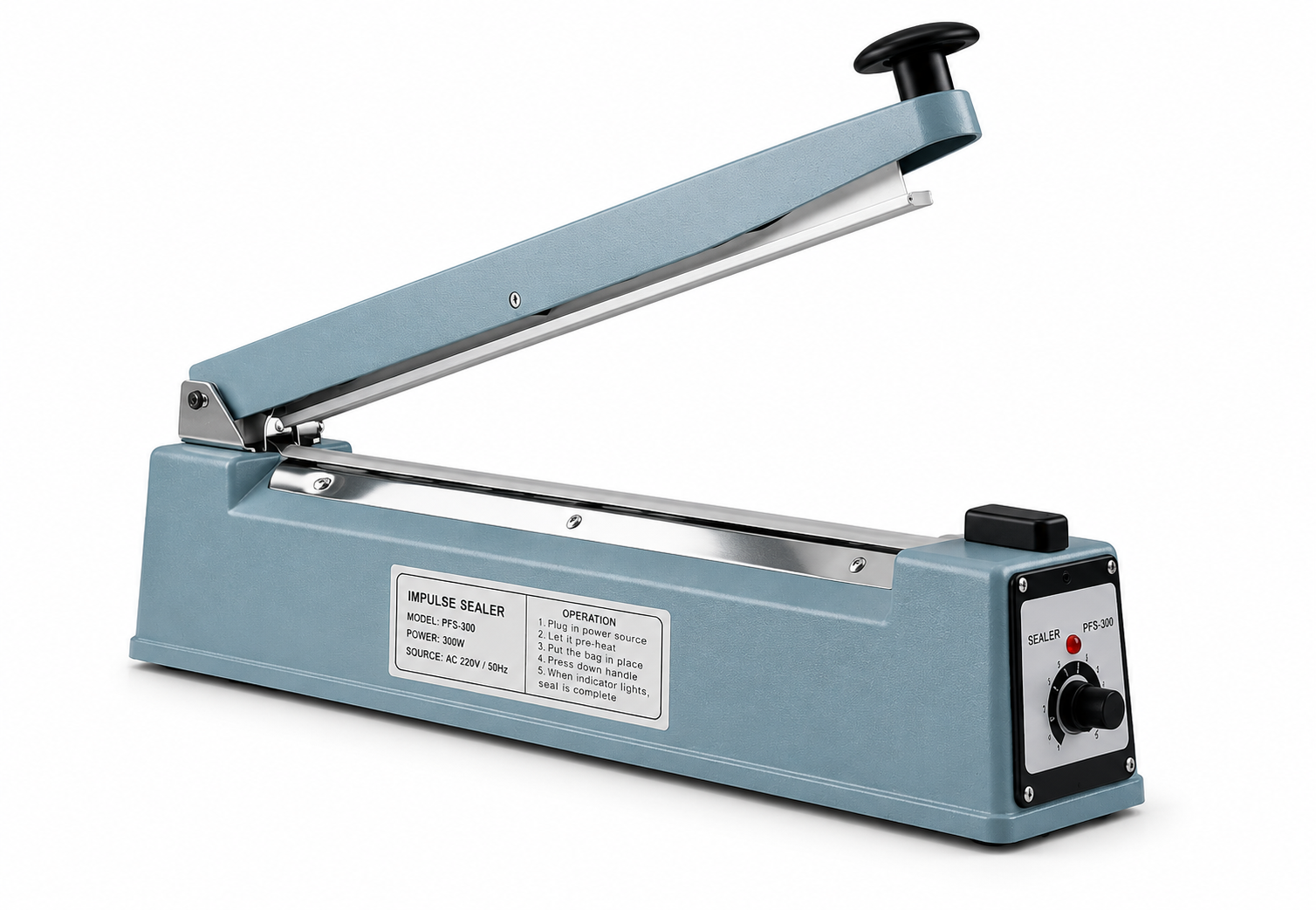 Impulse hand sealing machine for plastic pouch and packaging sealing applications