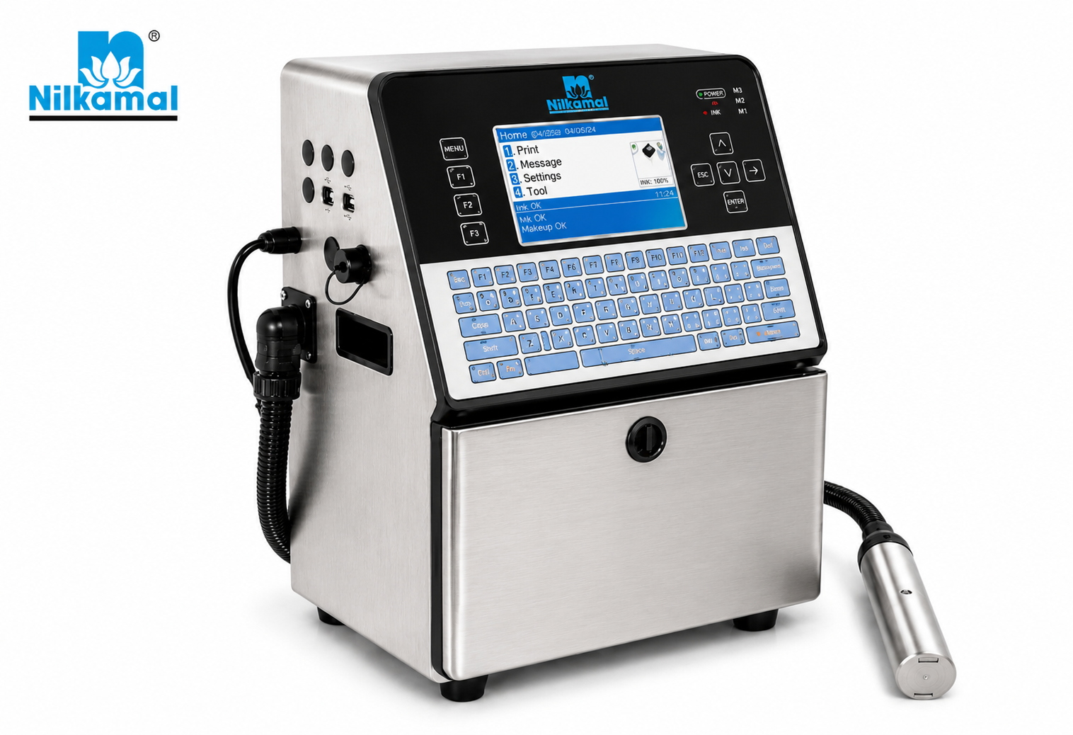 Continuous Inkjet Printer (CIJ) for industrial batch coding and product marking applications